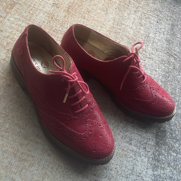 NWOB Marc Joseph New York Central Park West red wingtips oxford shoes sz 6 - Picture 3 of 8
